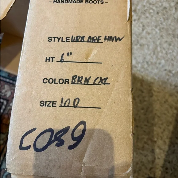 NWB Nick’s Brown Leather Boots with Rugged Sole - LIKE NEW - Picture 4 of 5